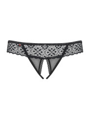 Shibu String ouvert - Noir