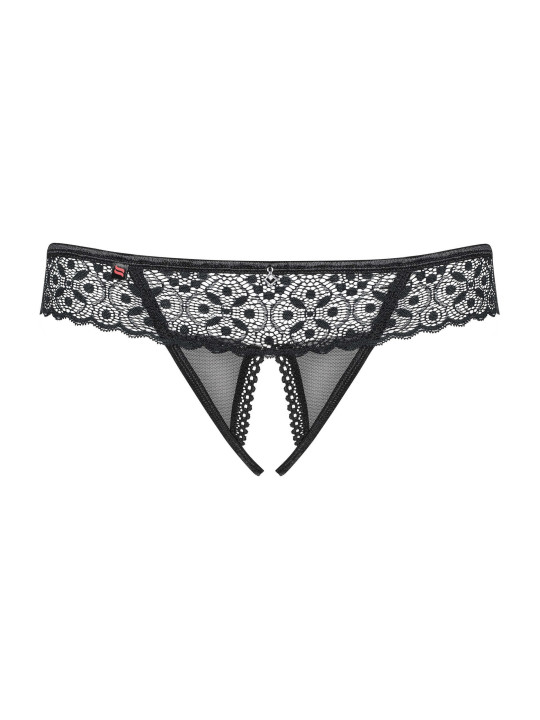 Shibu String ouvert - Noir