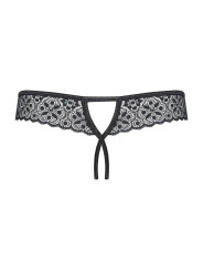 Shibu String ouvert - Noir