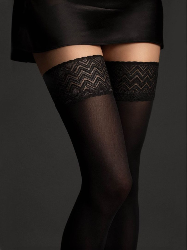 Ester bas autofixants 60 den - Noirs