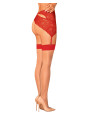S814 Bas jarretelles rouge