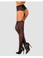 S821 Bas jarretelles - Noir