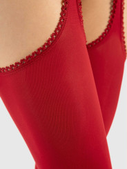 Diavola Bas jarretelles 60 DEN - Rouge