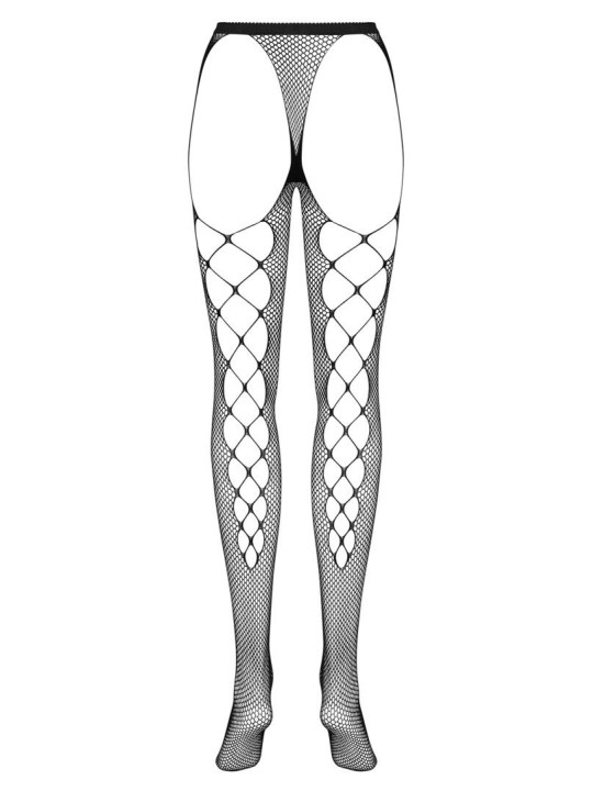 S233 Collants ouverts - Noir