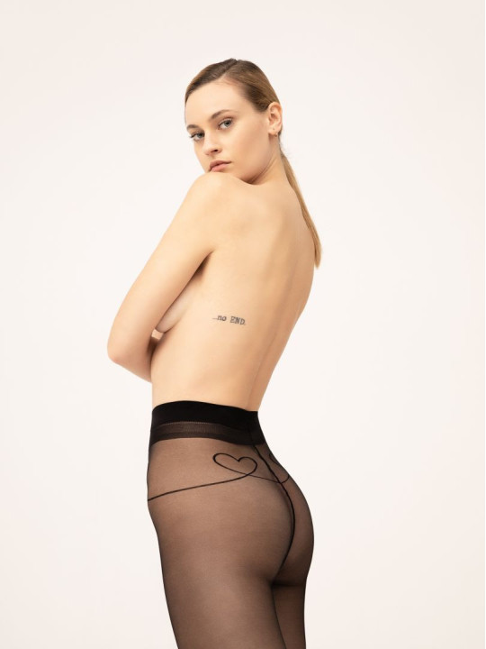 With Love Collants 15 DEN - Noir