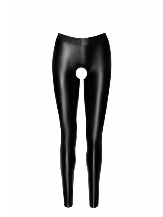F304 Leggings Taboo wetlook avec entrejambe et fesses ouvertes