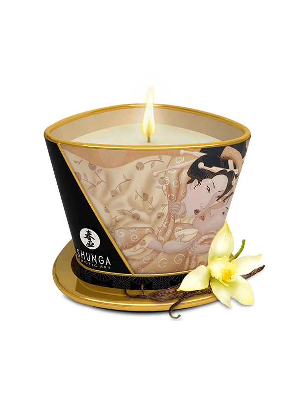 Bougie de massage lueur et caresses - Désir Vanille