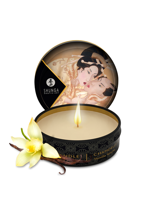 Mini bougie de massage - Désir Vanille