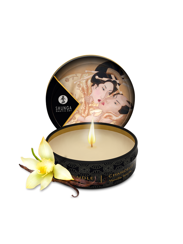 Mini bougie de massage - Désir Vanille