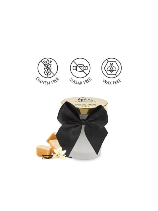 Bougie de massage embrassable - Caramel doux