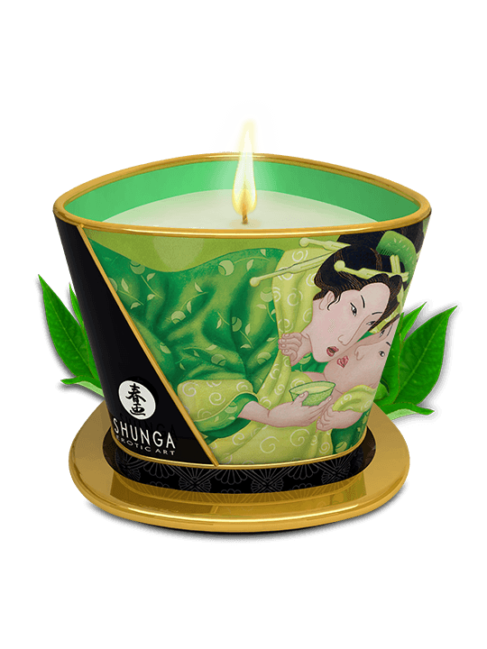 Bougie de massage lueur et caresses - Zenitude Thé vert exotique