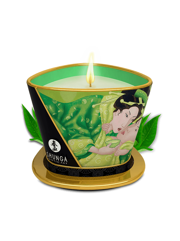 Bougie de massage lueur et caresses - Zenitude Thé vert exotique