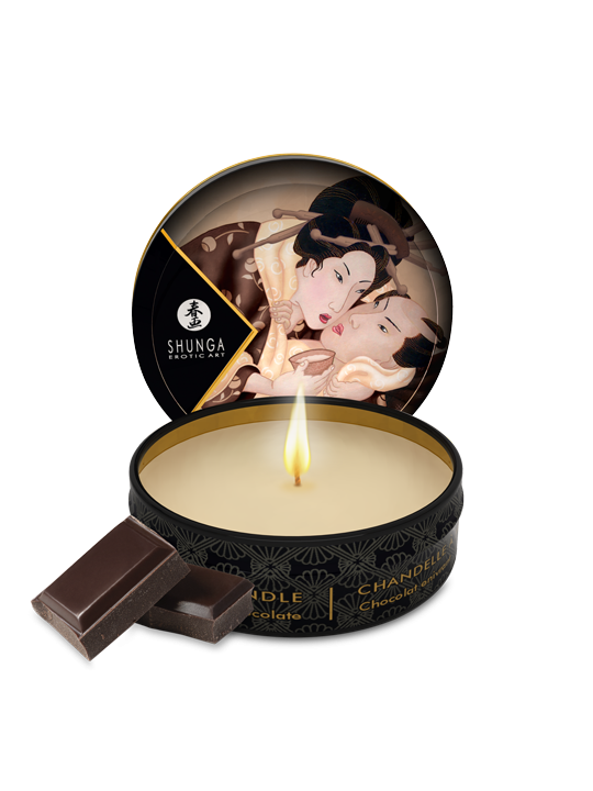Mini bougie de massage - Excitation Chocolat enivrant
