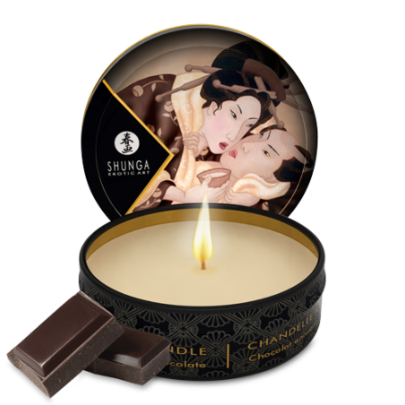 Mini bougie de massage - Excitation Chocolat enivrant