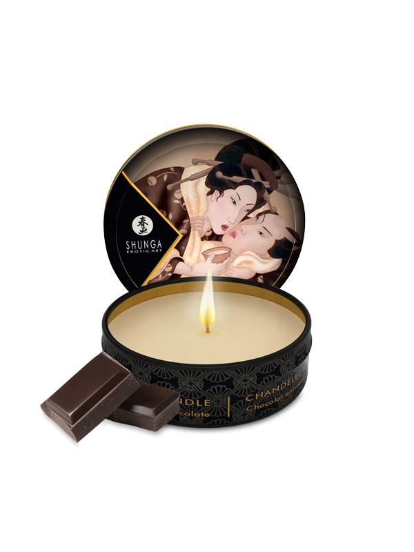 Mini bougie de massage - Excitation Chocolat enivrant