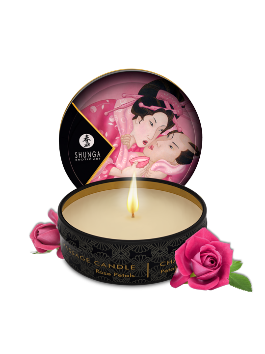 Mini bougie de massage - Aphrodisia Rose