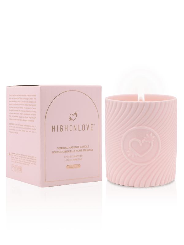 Bougie de massage Rose 220 ml - Martini au litchi