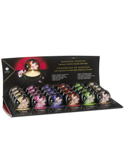 Présentoire mini bougies de massage - 24 unités