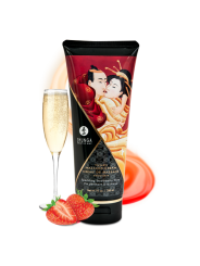 Crème de Massage délectable - Vin pétillant à la fraise
