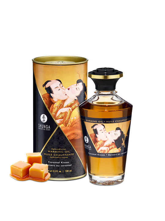 Huile chauffante aphrodisiaque - Baisers caramel
