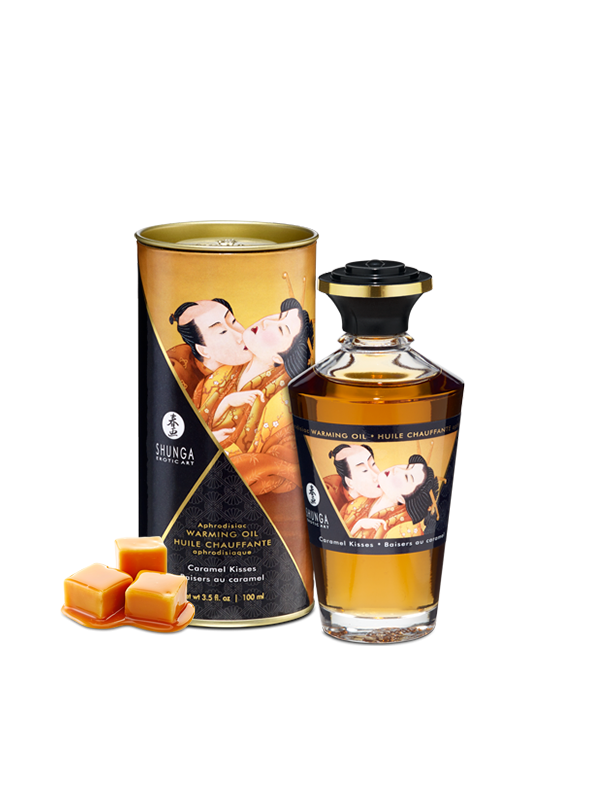 Huile chauffante aphrodisiaque - Baisers caramel