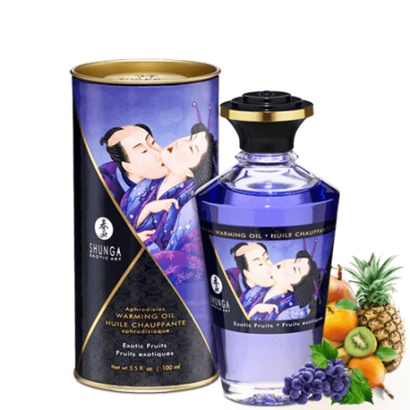 Huile chauffante aphrodisiaque - Fruits exotiques 100ml