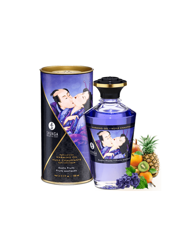 Huile chauffante aphrodisiaque - Fruits exotiques 100ml