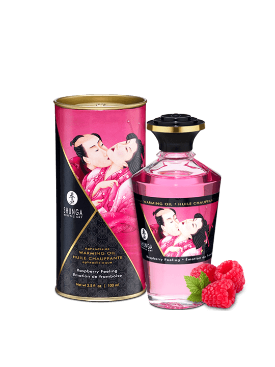 Huile chauffante aphrodisiaque - Framboise 100ml