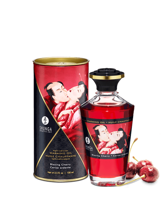 Huile chauffante aphrodisiaque - Cerise ardente 100ml