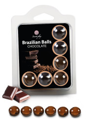6 Brazilian Balls "Chocolat" 3386-1