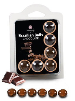 6 Brazilian Balls "Chocolat" 3386-1