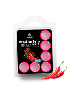 6 Brazilian Balls "Triple effect" 3699-1