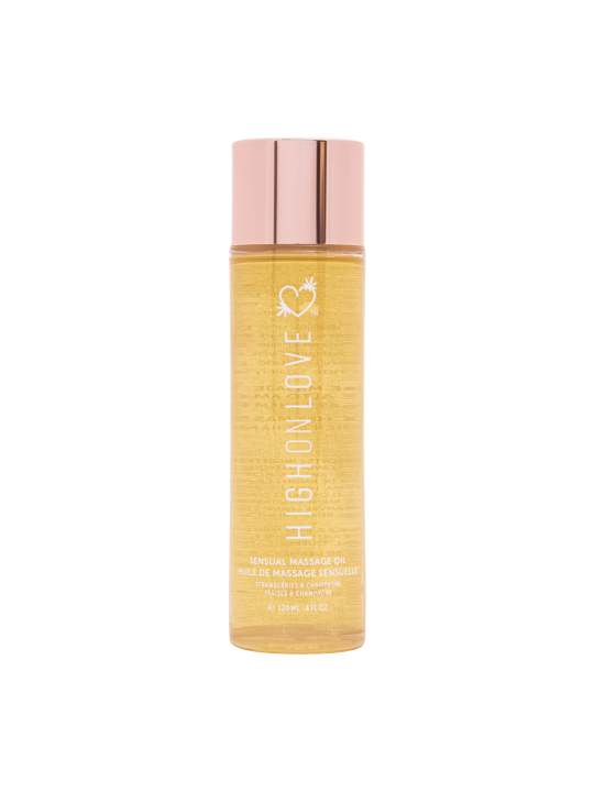 Huile de massage luxueuse Fraises et champagne - 120 ml
