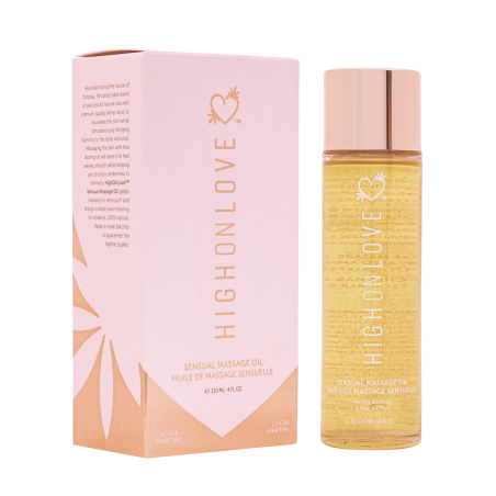 Huile de massage luxueuse Martini au Litchi - 120 ml