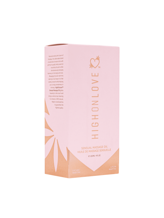 Huile de massage luxueuse Martini au Litchi - 120 ml