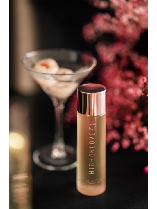 Huile de massage luxueuse Martini au Litchi - 120 ml