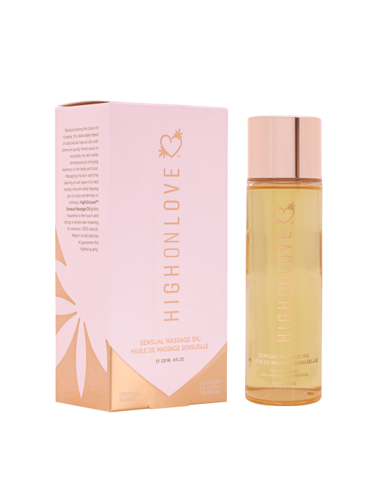 Huile de massage luxueuse Couché de soleil tropical - 120 ml