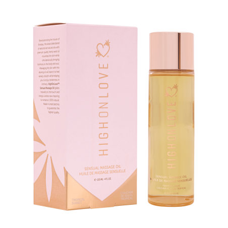 Huile de massage luxueuse Couché de soleil tropical - 120 ml