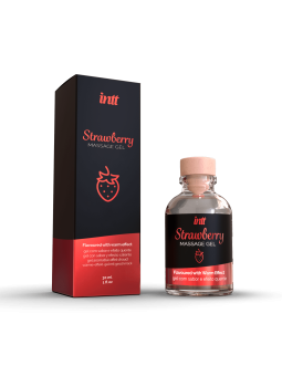 Massage gel fraise - Gel embrassable