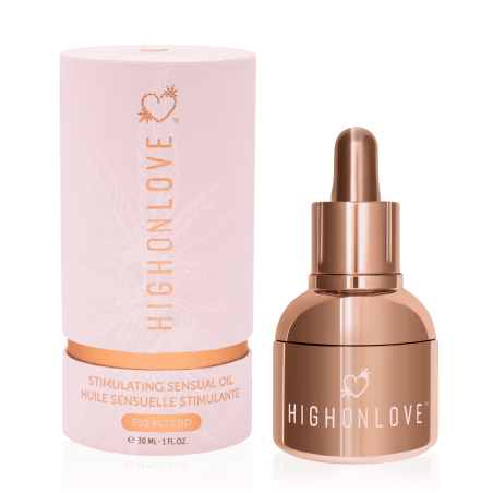 Huile sensuelle stimulante avec 300 mg de CBD 30 ml