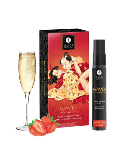 Waves of pleasure - Spray pour plaisir oral - Vin pétillant à la fraise