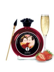 Peinture de corps embrassable - Vin pétillant à la fraise