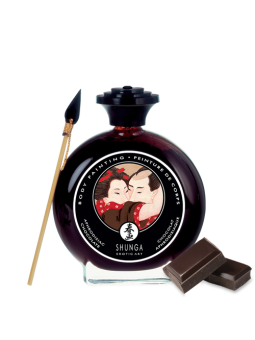 Peinture de corps embrassable - Chocolat noir
