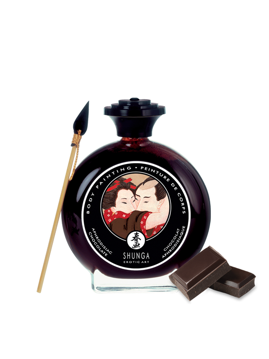 Peinture de corps embrassable - Chocolat noir