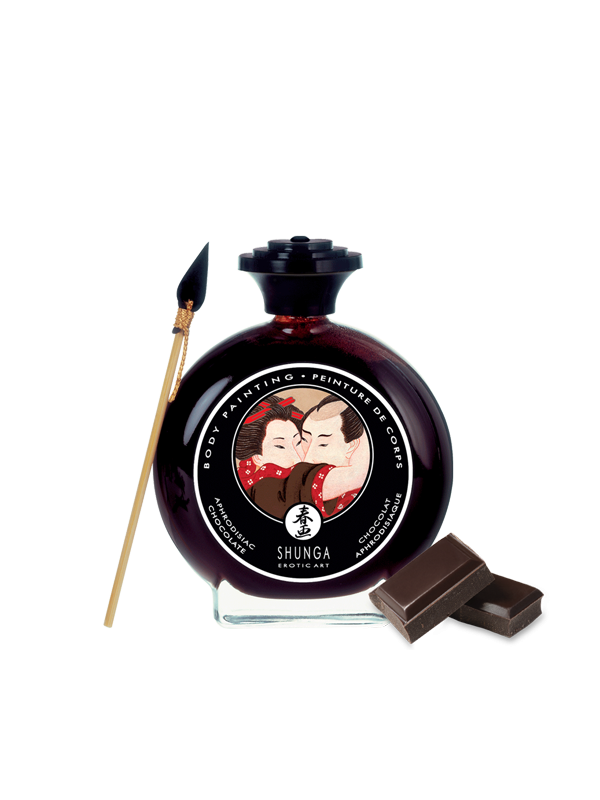 Peinture de corps embrassable - Chocolat noir