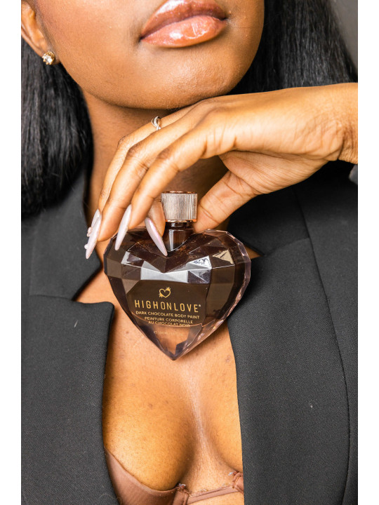 Peinture corporelle végétalienne au chocolat noir - 100 ml