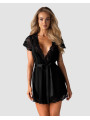 810-PEI-1 Peignoir - Noir