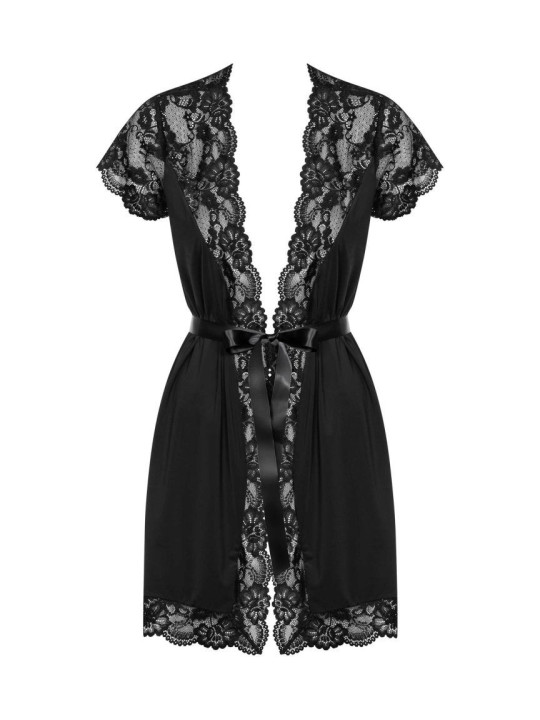 810-PEI-1 Peignoir - Noir