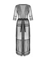 Estiqua peignoir noir