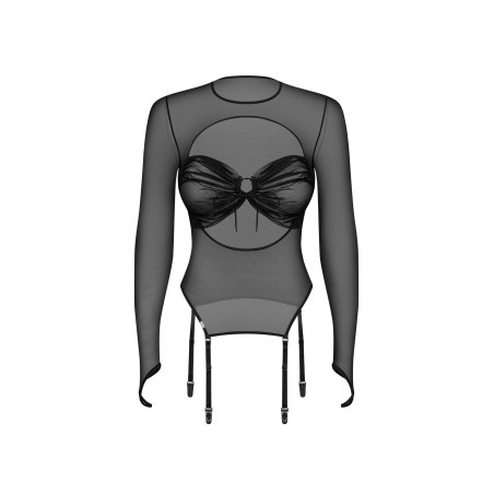 Aurorium blouse à manches longues noires